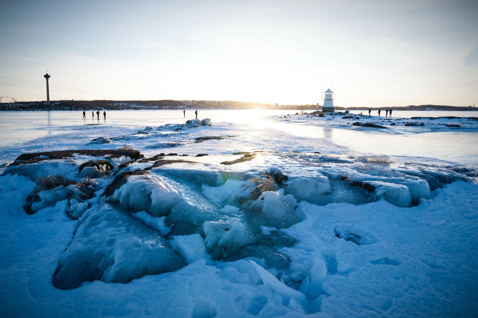 Fins merenlandschap bij avondlicht, Punkaharju